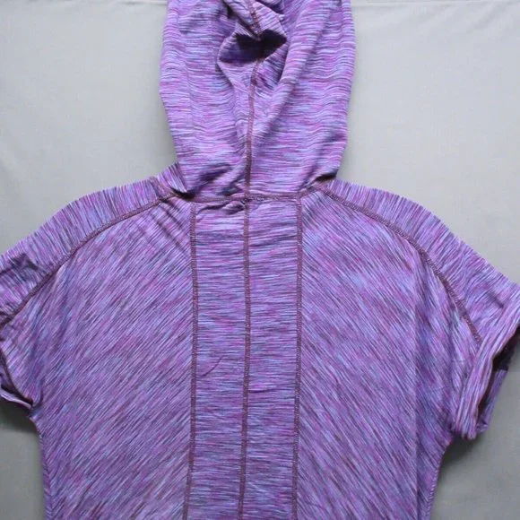 Title Nine Sweater Women Medium Zip Pocket Golf Active Workout Gym Hooded Top - Picture 10 of 12